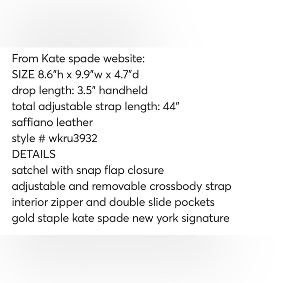 Kate Spade Laurel Way Lilah Satchel Bag - Picture 7 of 7